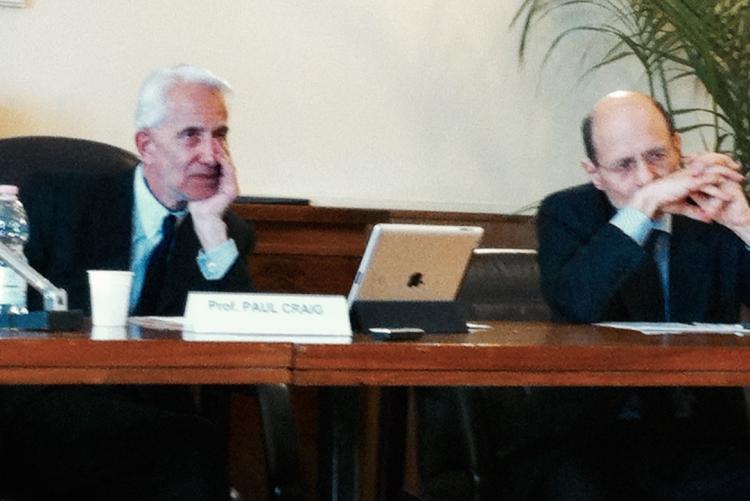 from the left: Prof. Poul  Craig, Prof. Marco D’Alberti